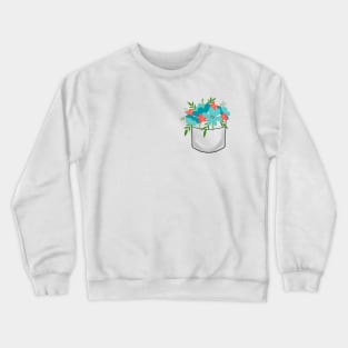 Pocket Bouquet to go for Flower Lovers Crewneck Sweatshirt